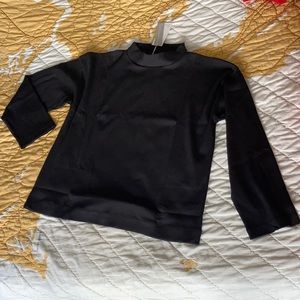 NEW Inis Mock Neck Pullover by Skin in Black, Women’s Medium
